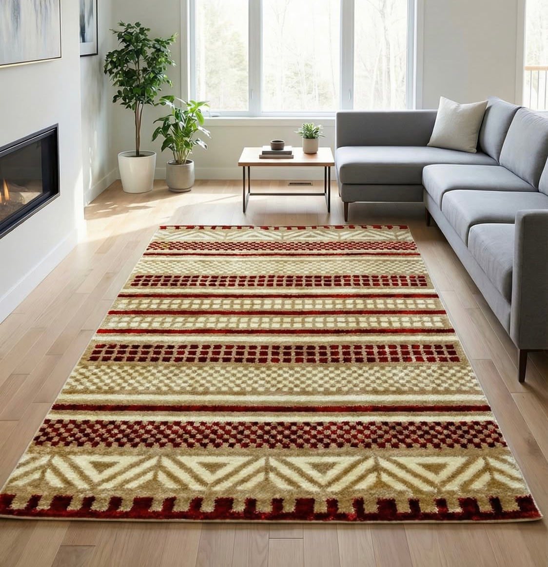 Zulia la Moroccan Tribal — Cream na Red (Original)