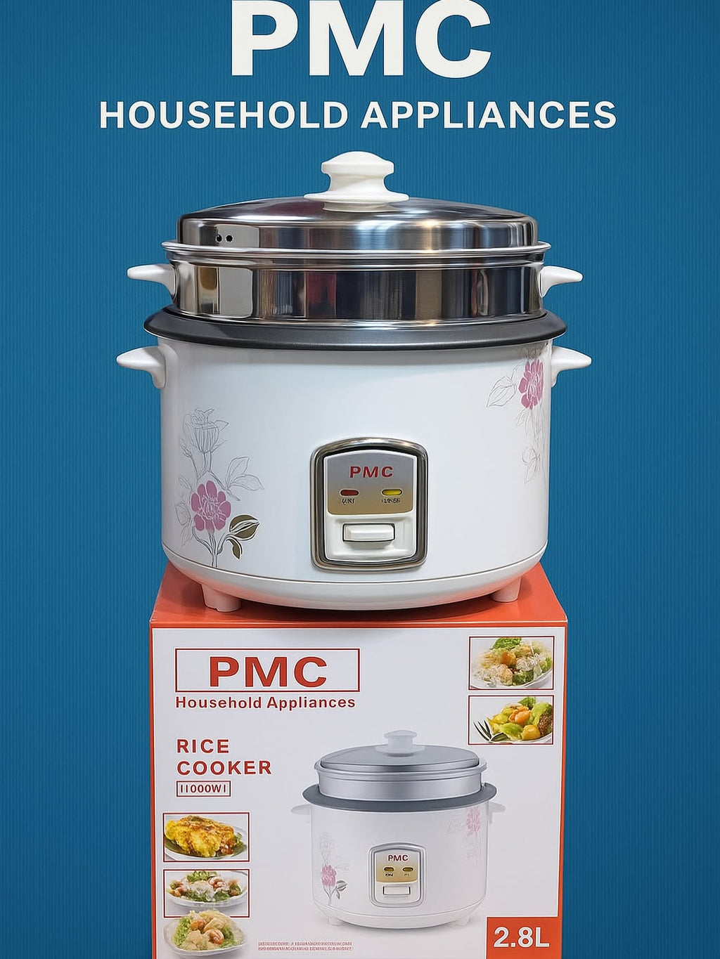 PMC Rice Cooker 2.8L - Sufuria ya Kupikia Mchele