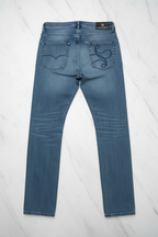 Riccardo Maretti Jeans Flat Lay Back View RM Logo