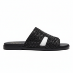 Black Crystal Sandal - Side Profile