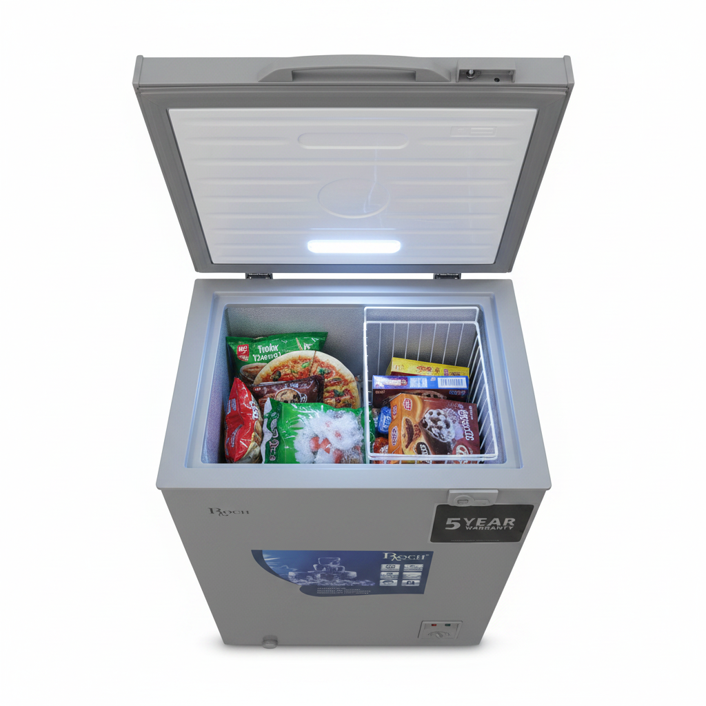 ROCH Chest Freezer RCF 130G-I - Mtazamo wa Juu