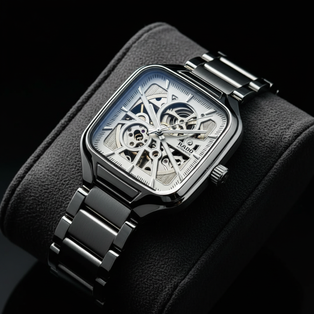 Rado True Square - Silver Studio Shot