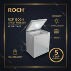 ROCH Chest Freezer RCF 130G-I - Infographic ya Vipengele