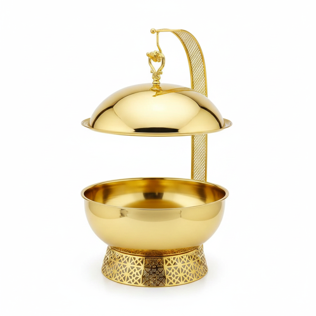 Saving Dish 8L - Gold Color Studio Shot
