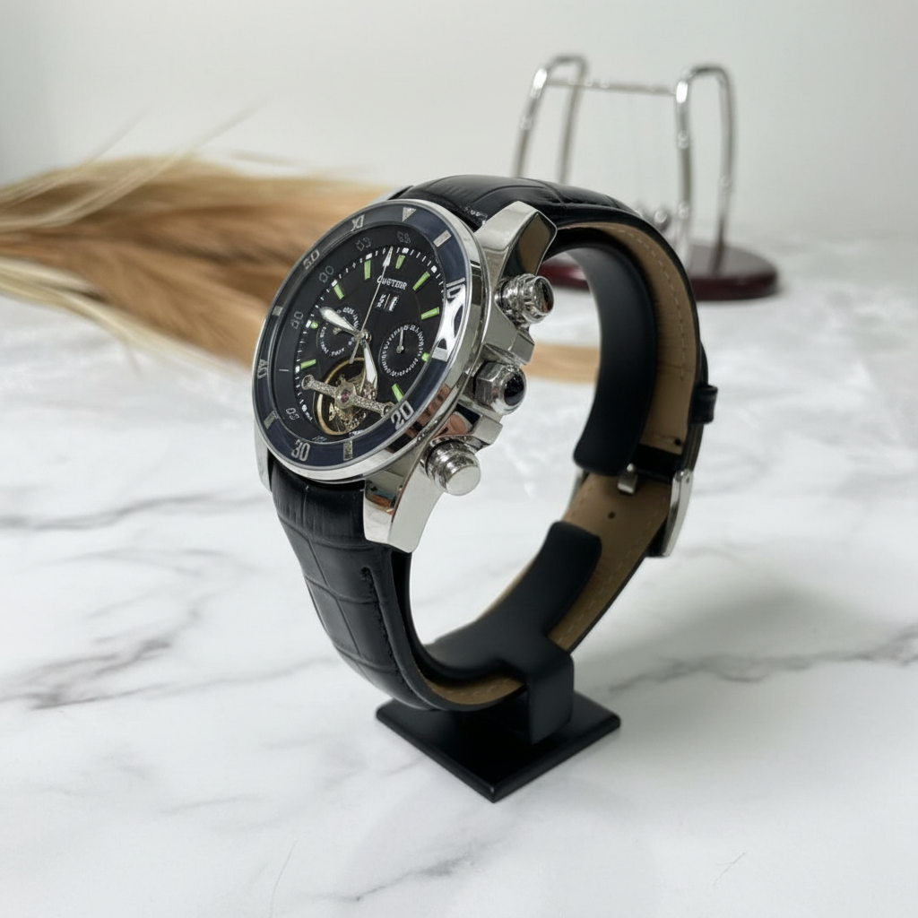 Watch Black Dial Studio Shot