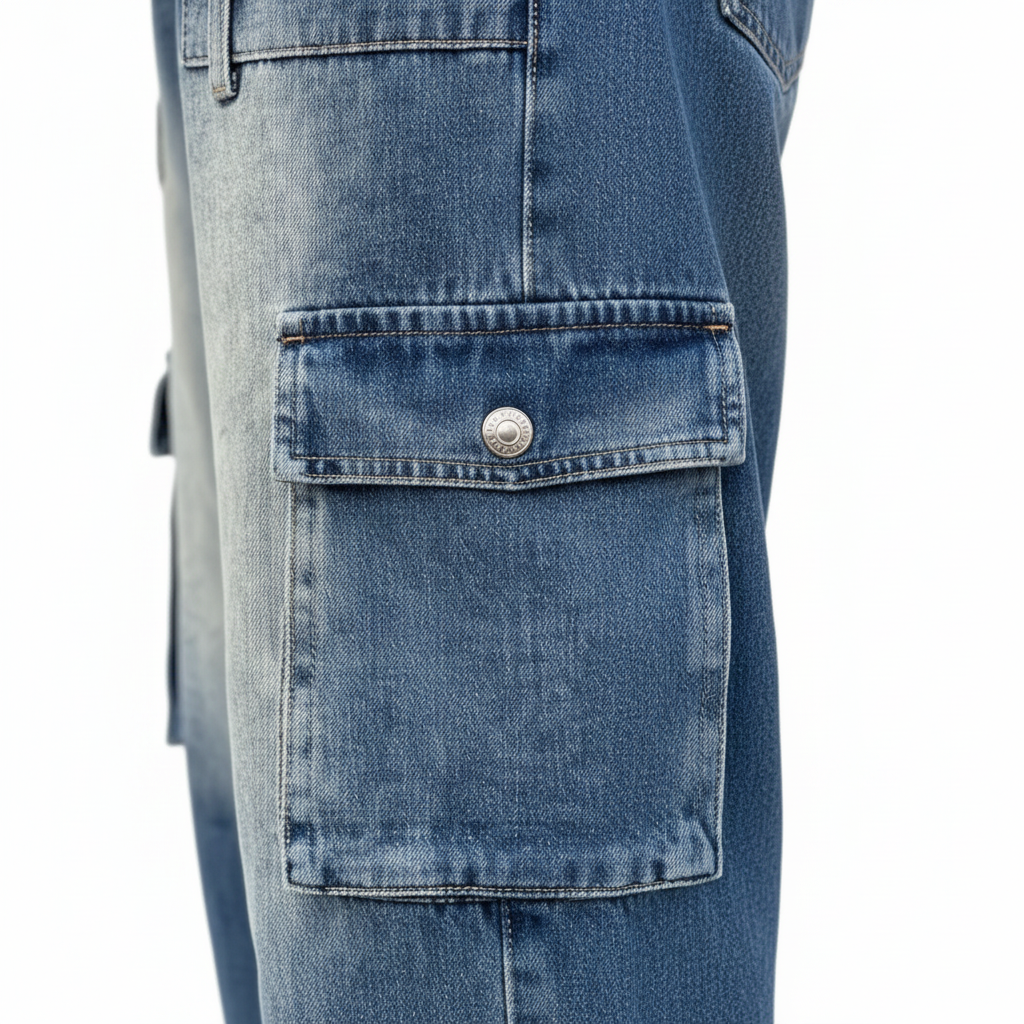 Cargo Jeans - Pocket Detail Close Up