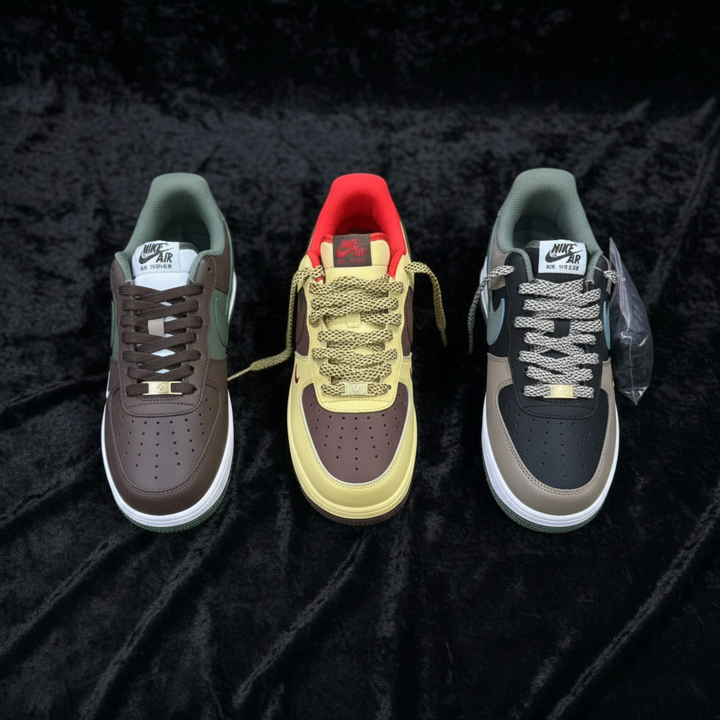 AF1 Flat Lay All Colors