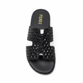 Black Crystal Sandal - Studio Shot Mbele