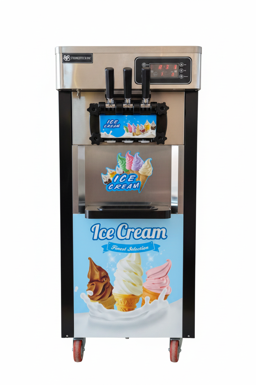 Mashine ya Ice Cream - Studio White Background