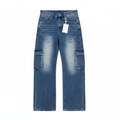Cargo Jeans - Flat Lay White Background