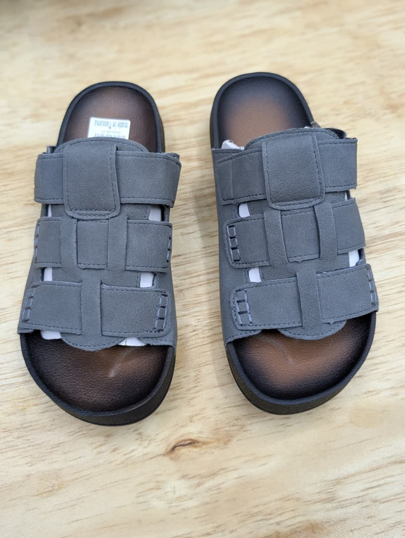 Men's Velcro Strap Sandals - Grey Original