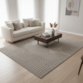 3D Arch Rug - Living Room Setting