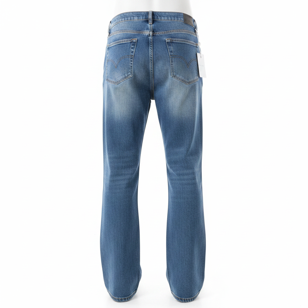 Diagonal Seam Jeans - Back View