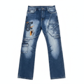 Cargo Jeans - Flat Lay White Background