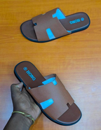 HONG H-Strap Slides - Brown