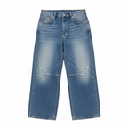 Baggy Jeans - Flat Lay White Background
