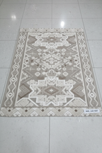 Luxury Moroccan Beige Rug 4x5ft flat lay