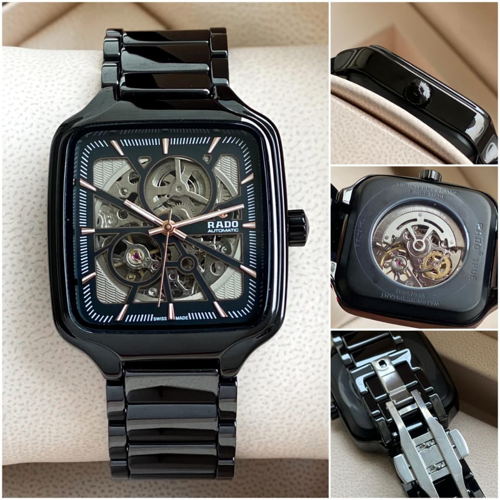 Rado True Square - Black Ceramic Full Detail