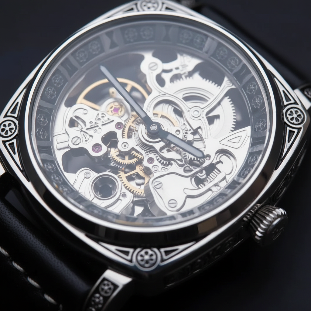 Skeleton Watch - Macro Gear Detail