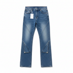 Diagonal Seam Jeans - Flat Lay White Background