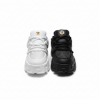 Crystal Sneaker - White na Black Pamoja