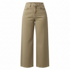Wide Leg Jeans - Front View Waistband Detail