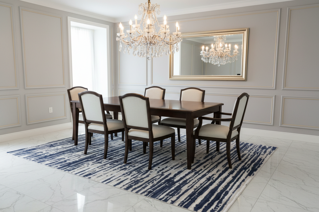 Zulia Navy - Dining Room Lifestyle