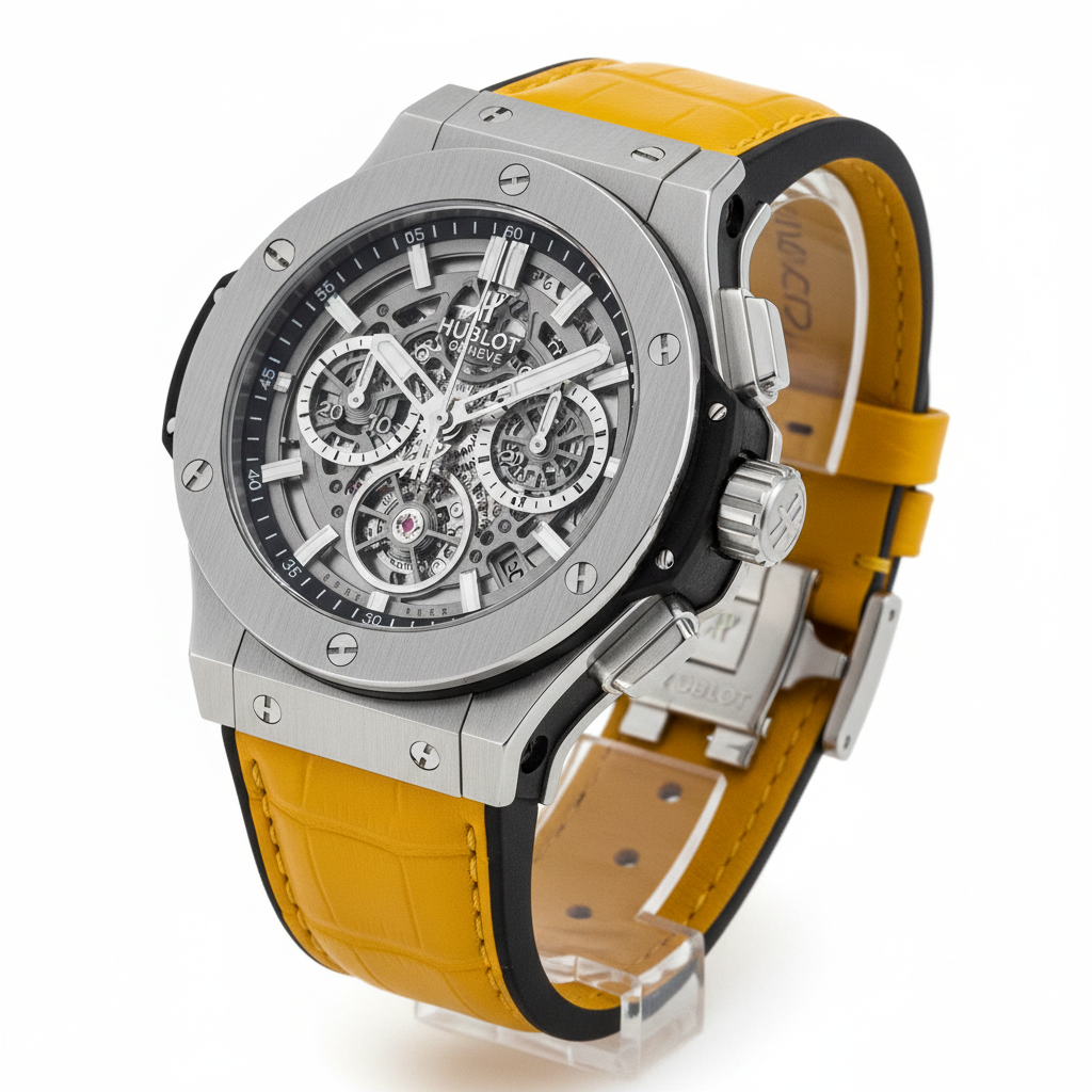 Hublot Yellow Strap Studio Shot