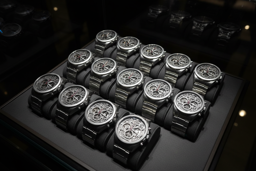 Skeleton Watch Collection Display