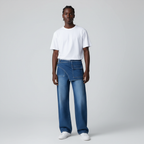 Wrap Waist Jeans - Model Amevaa White T-Shirt