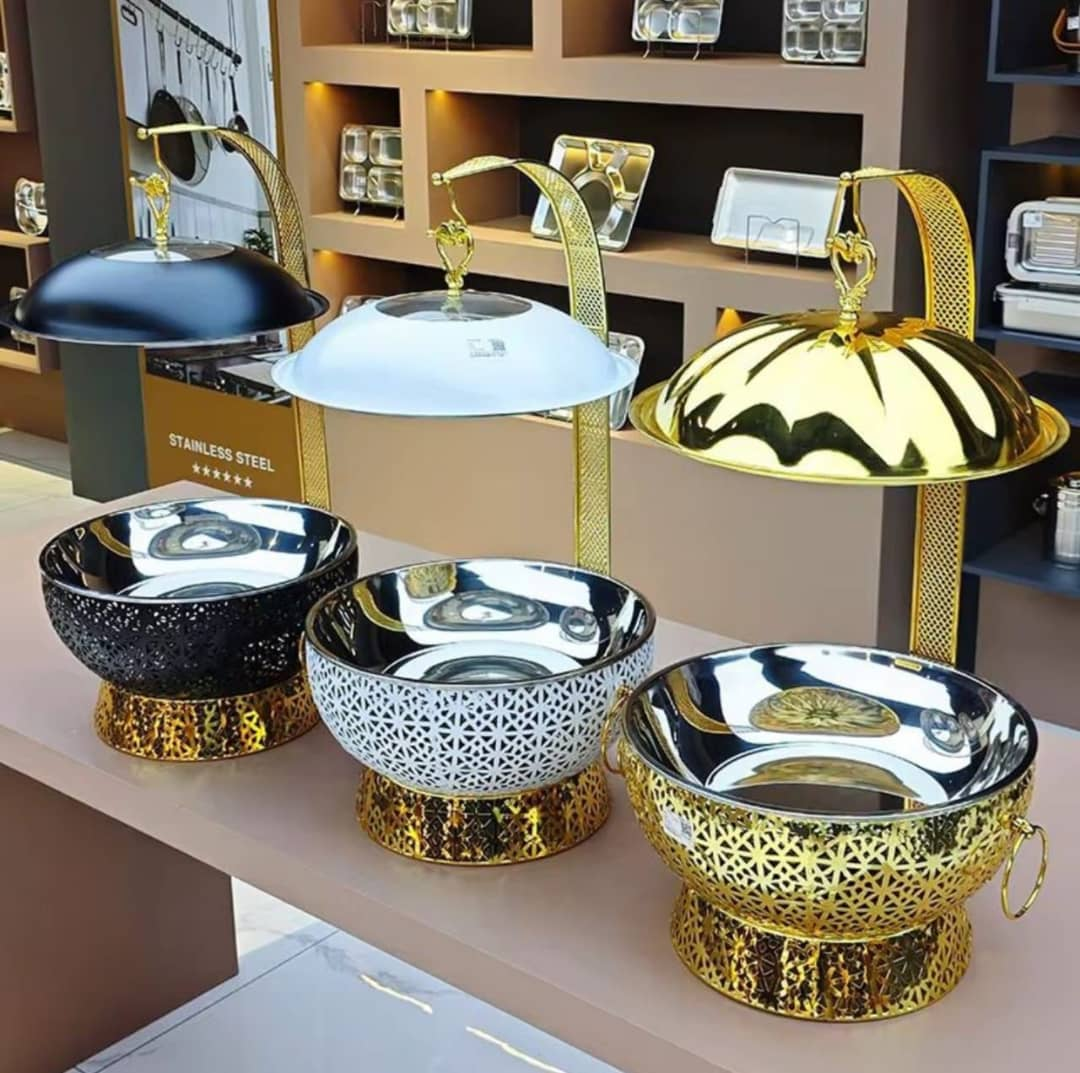 Luxury Saving Dish 8L - Rangi 3: Nyeusi, Nyeupe, Gold