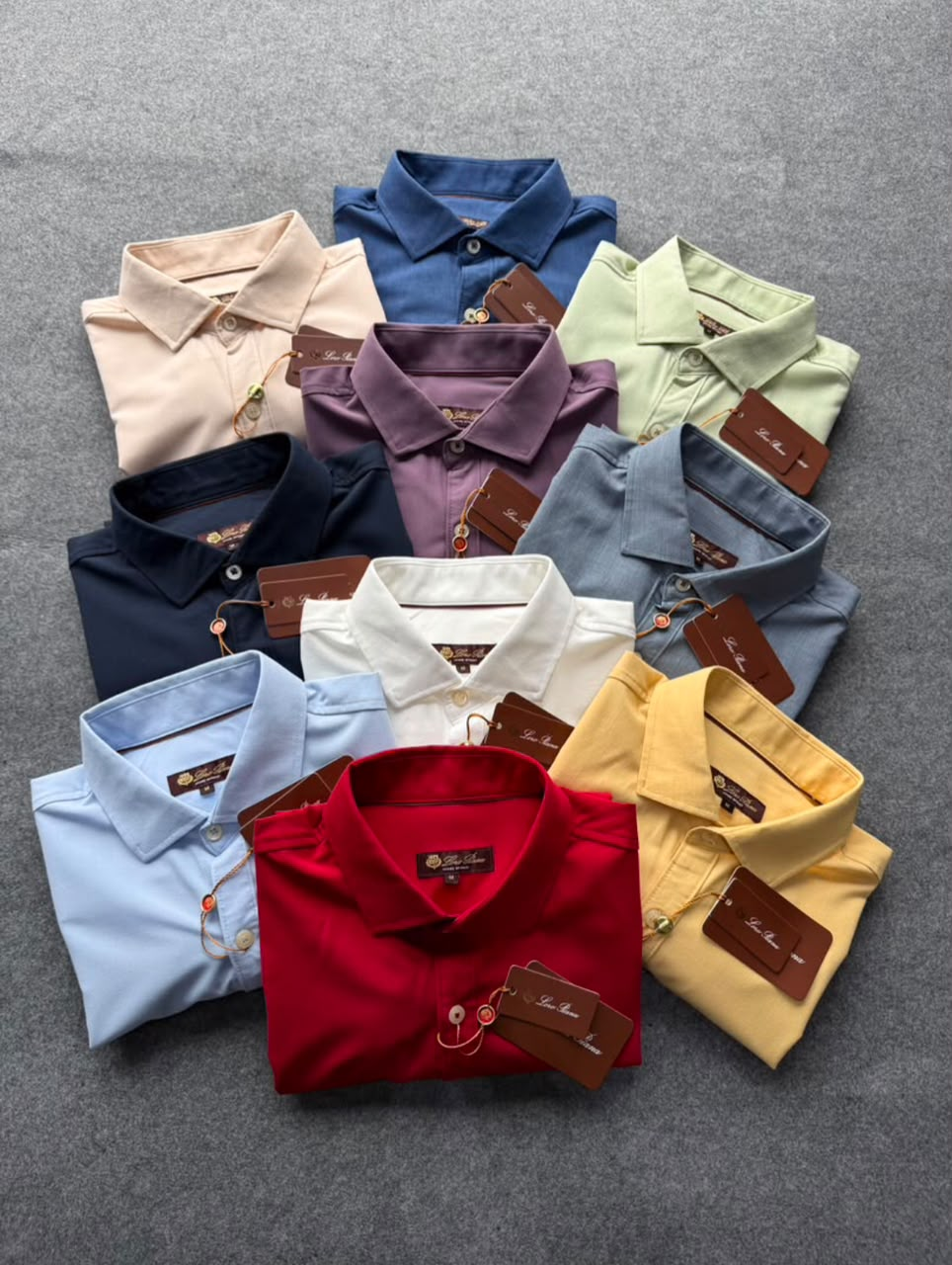 Loro Piana Shirts - Rangi Zote 10 Folded