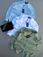 Polo Ralph Lauren Linen Shirts - Sky Blue, White, Olive Green, Black