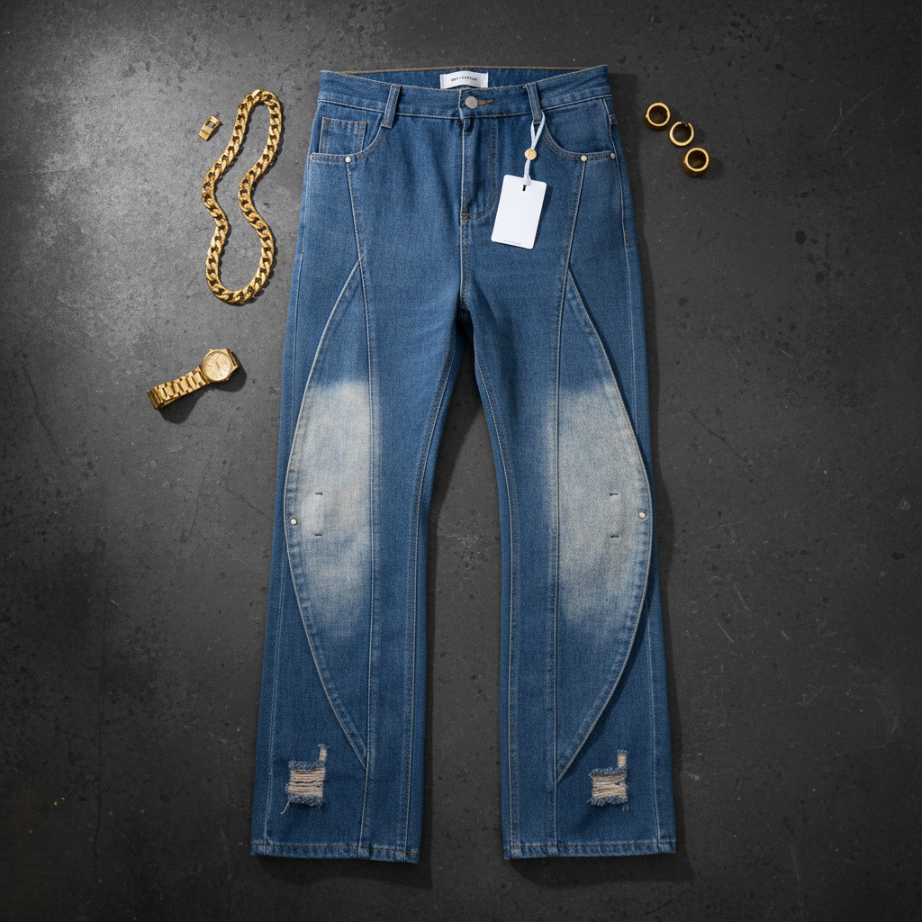Jeans Flat Lay Editorial